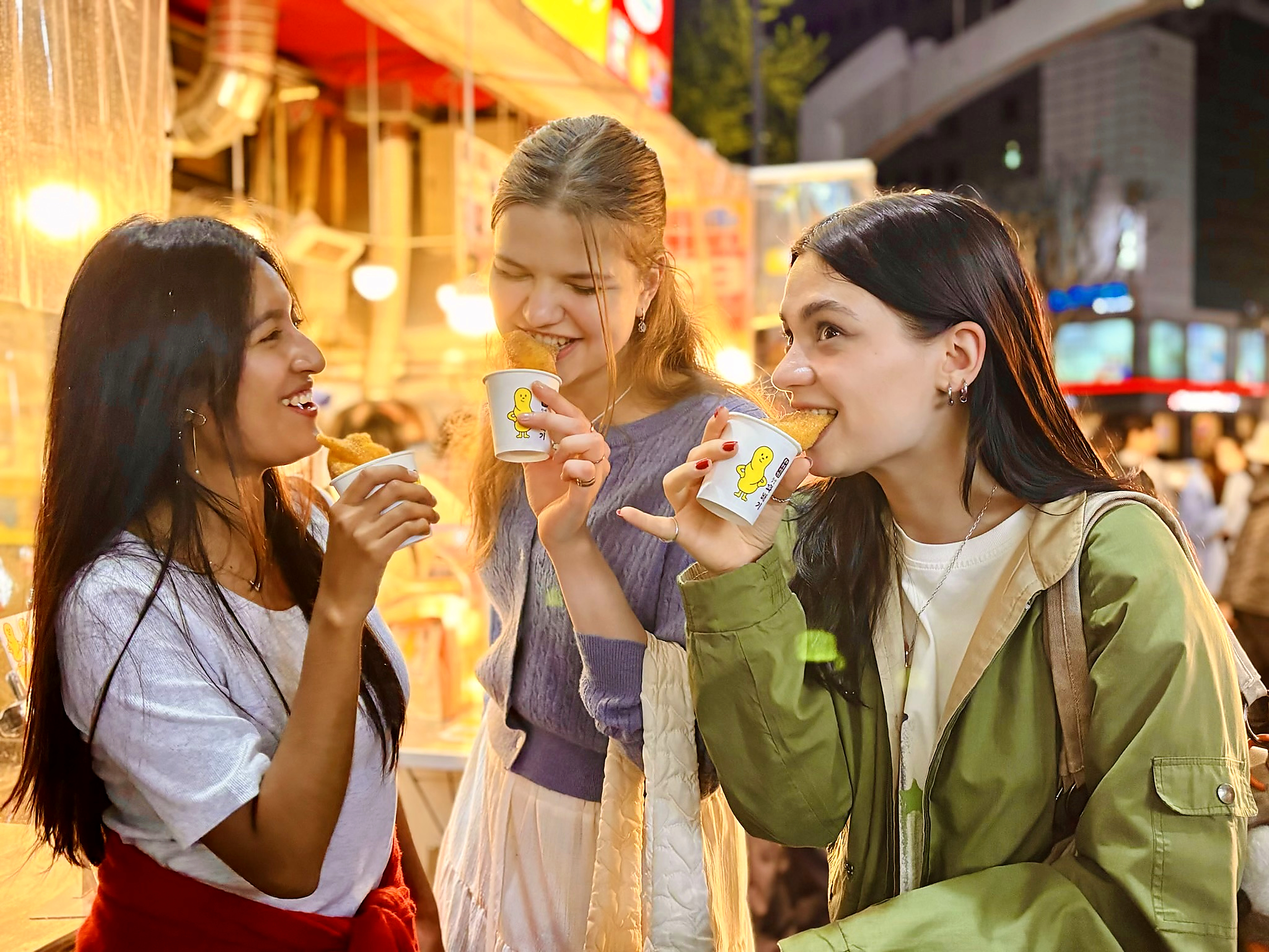 Seoul Night Palace & Market Food Tour (Vehicle Included) image